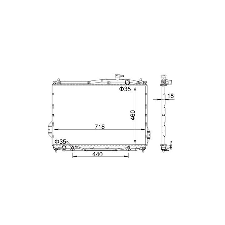 Radiatorius, variklio aušinimas HART 622 270