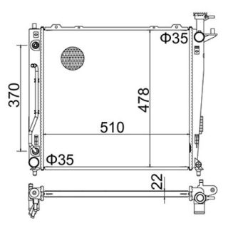 Radiatorius, variklio aušinimas HART 622 275