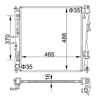 Radiatorius, variklio aušinimas HART 622 277
