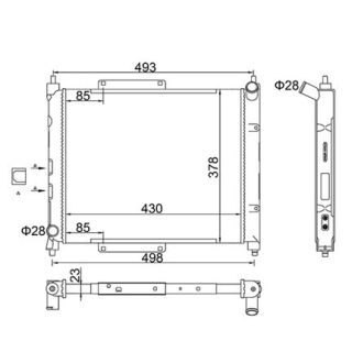 Radiatorius, variklio aušinimas HART 629 180