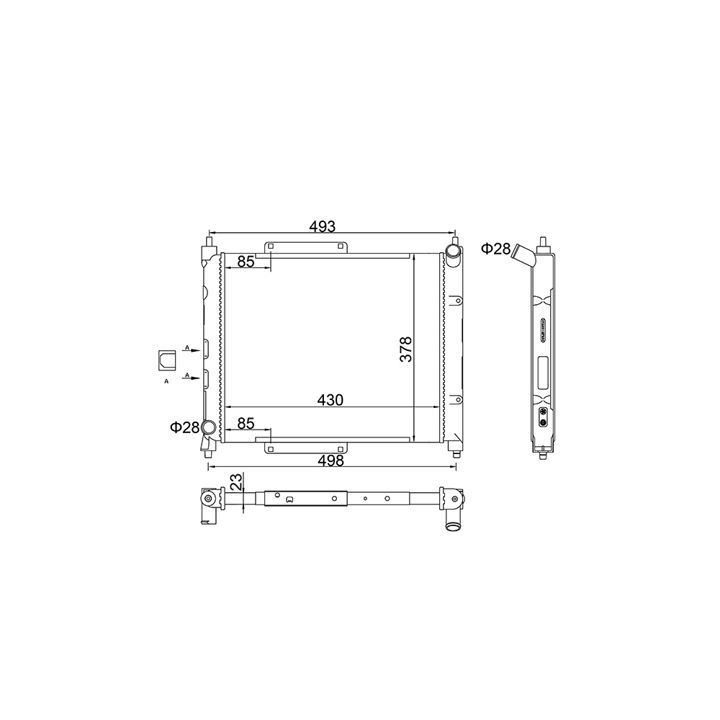 Radiatorius, variklio aušinimas HART 629 180