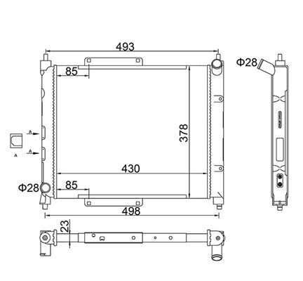 Radiatorius, variklio aušinimas HART 629 180