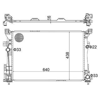 Radiatorius, variklio aušinimas HART 630 286