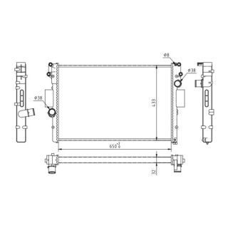 Radiatorius, variklio aušinimas HART 637 137