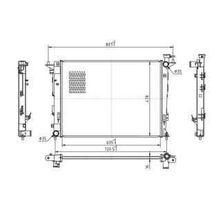 Radiatorius, variklio aušinimas HART 637 141