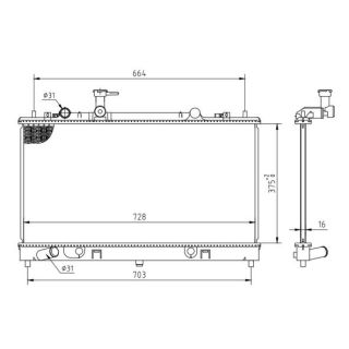 Radiatorius, variklio aušinimas HART 637 153