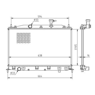 Radiatorius, variklio aušinimas HART 637 156