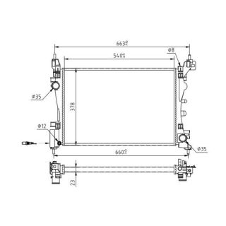 Radiatorius, variklio aušinimas HART 637 197