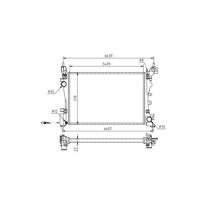 Radiatorius, variklio aušinimas HART 637 197