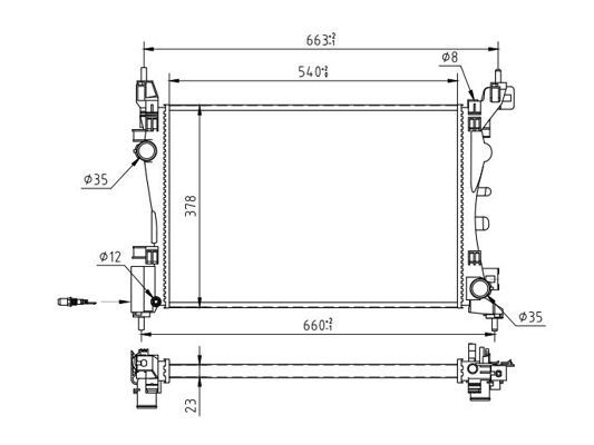 Radiatorius, variklio aušinimas HART 637 197