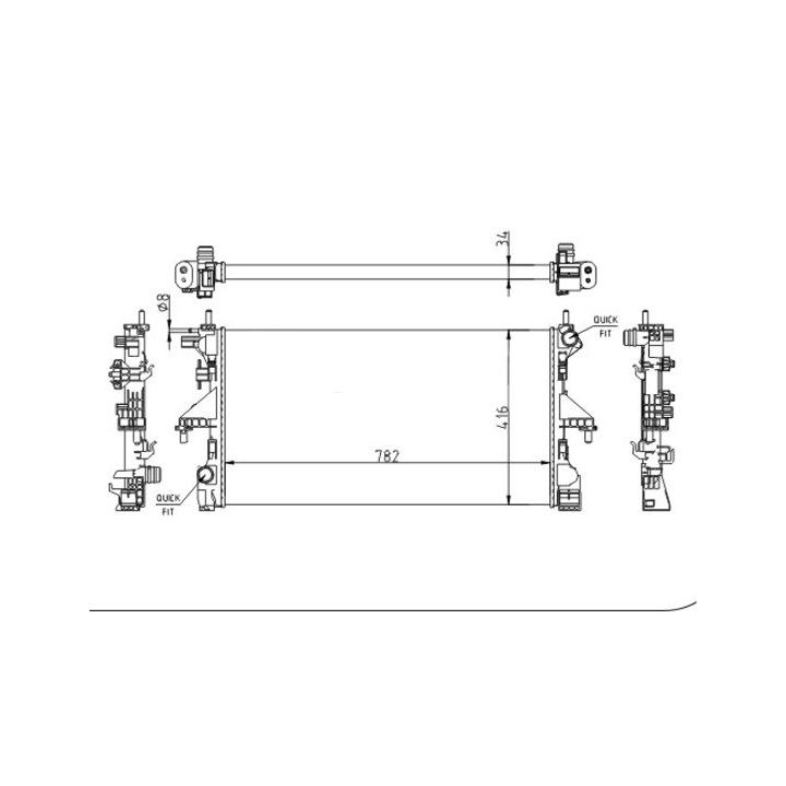 Radiatorius, variklio aušinimas HART 642 966