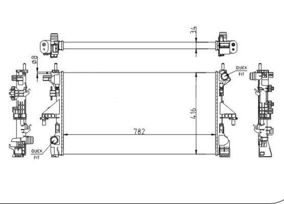 Radiatorius, variklio aušinimas HART 642 966