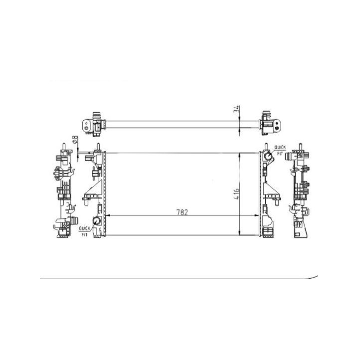 Radiatorius, variklio aušinimas HART 642 967