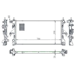 Radiatorius, variklio aušinimas HART 643 013