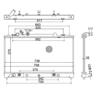 Radiatorius, variklio aušinimas HART 644 083