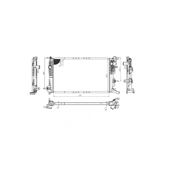 Radiatorius, variklio aušinimas HART 646 019