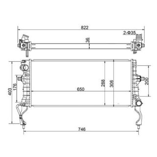 Radiatorius, variklio aušinimas HART 647 025