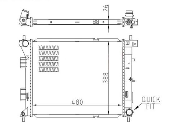 Radiatorius, variklio aušinimas HART 721 370