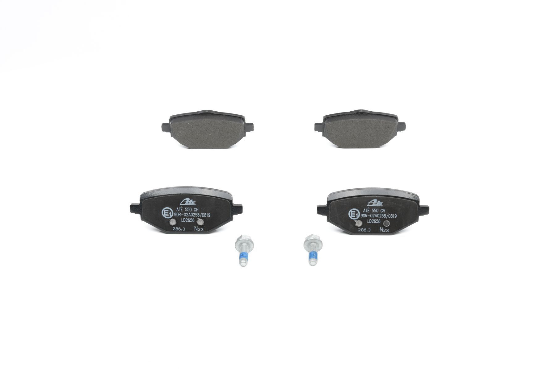 Stabdžių trinkelių rinkinys, diskinis stabdys ATE 13.0470-2656.2