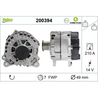 Kintamosios srovės generatorius VALEO 200394