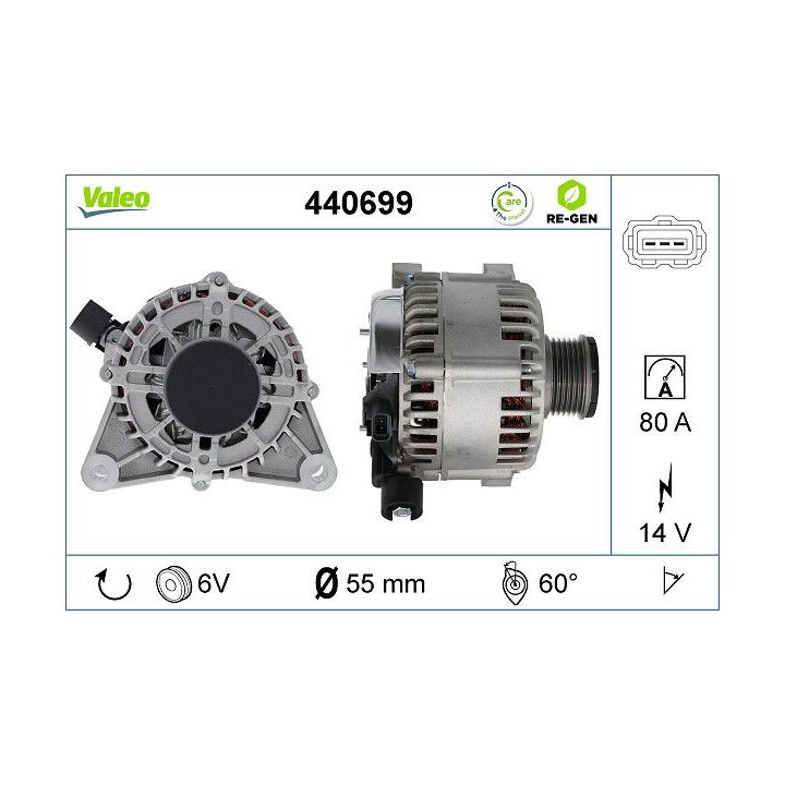 Kintamosios srovės generatorius VALEO 440699
