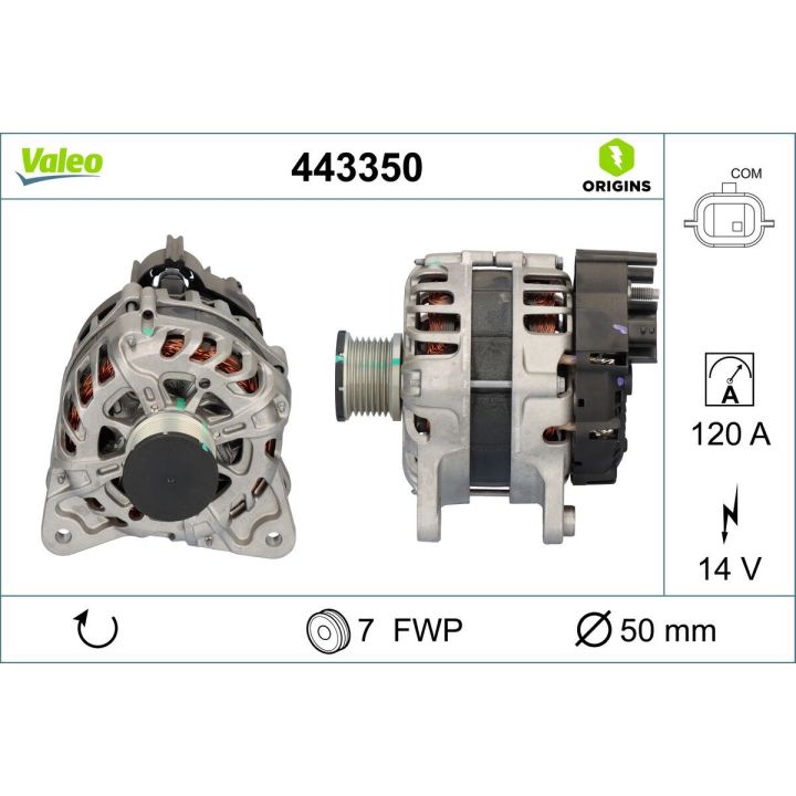 Kintamosios srovės generatorius VALEO 443350