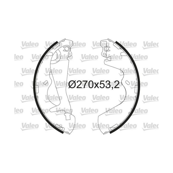 Stabdžių trinkelių komplektas VALEO 564220