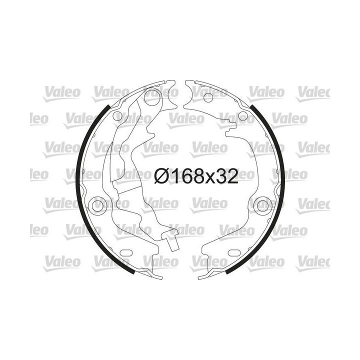 Stabdžių trinkelių komplektas VALEO 564229