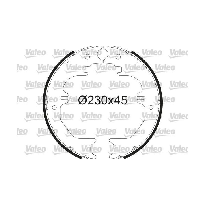 Stabdžių trinkelių komplektas VALEO 564235