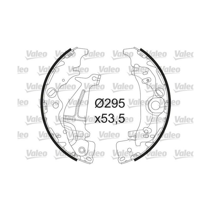 Stabdžių trinkelių komplektas VALEO 564237