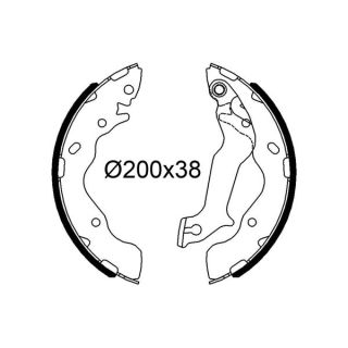 Stabdžių trinkelių komplektas VALEO 564286