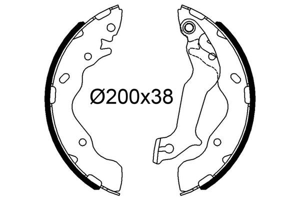 Stabdžių trinkelių komplektas VALEO 564286