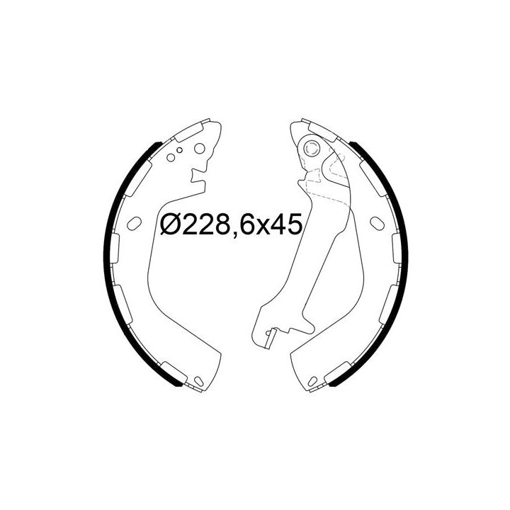 Stabdžių trinkelių komplektas VALEO 564290