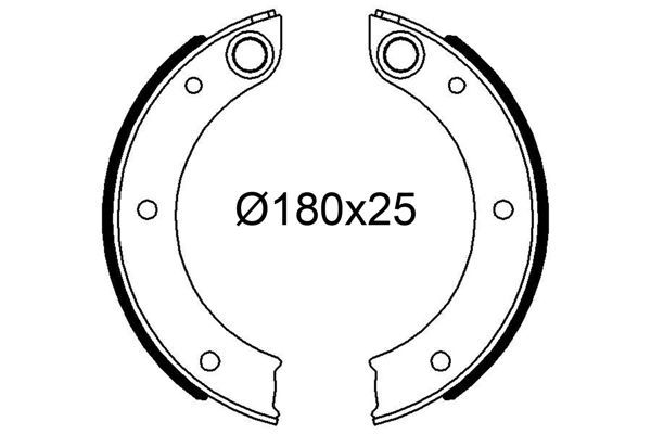 Stabdžių trinkelių komplektas VALEO 564310