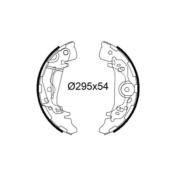 Stabdžių trinkelių komplektas VALEO 564312