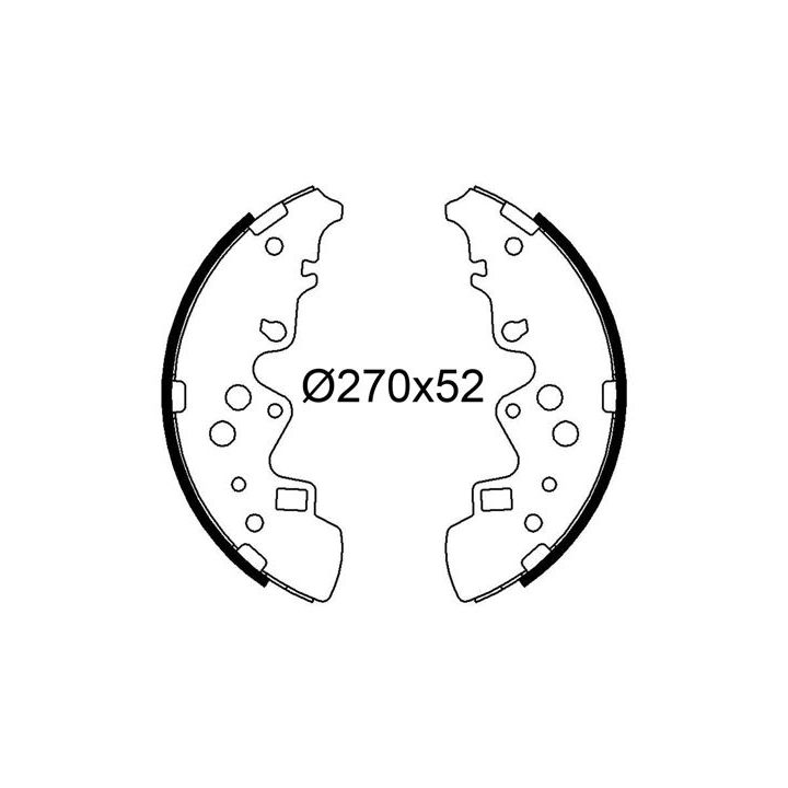 Stabdžių trinkelių komplektas VALEO 564314