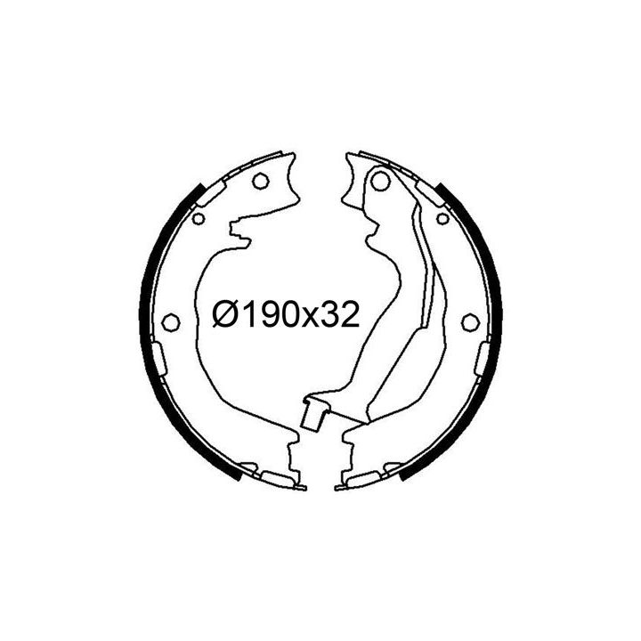 Stabdžių trinkelių komplektas VALEO 564324