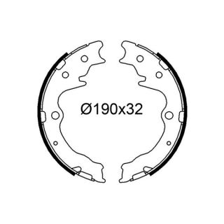 Stabdžių trinkelių komplektas VALEO 564329