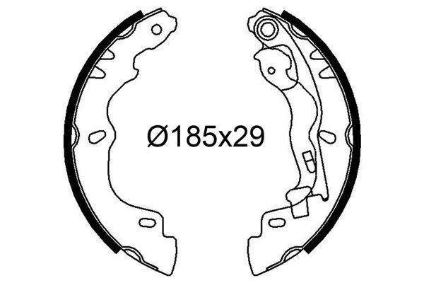 Stabdžių trinkelių komplektas VALEO 564334