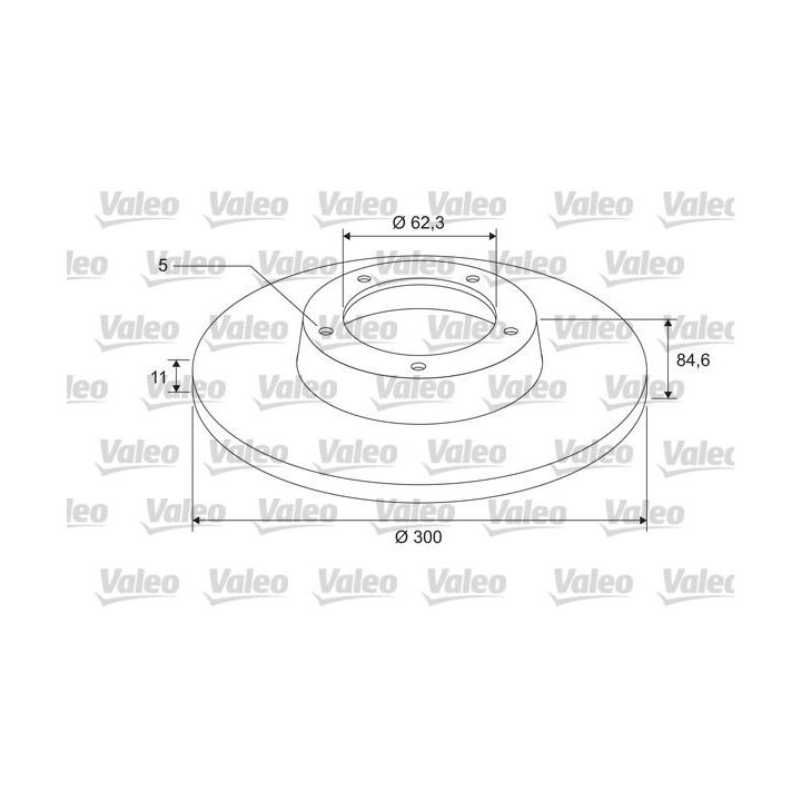 Stabdžių diskas VALEO 675400