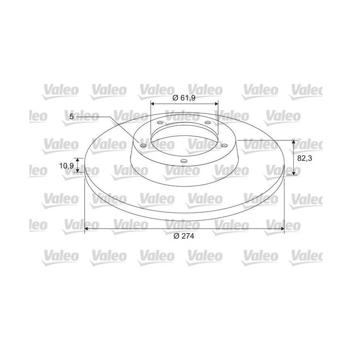 Stabdžių diskas VALEO 675402