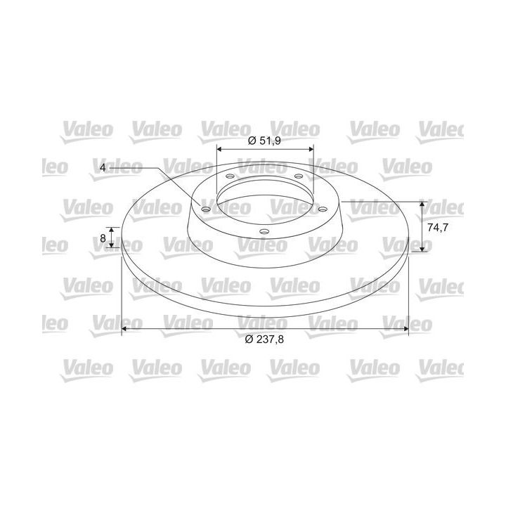 Stabdžių diskas VALEO 675411