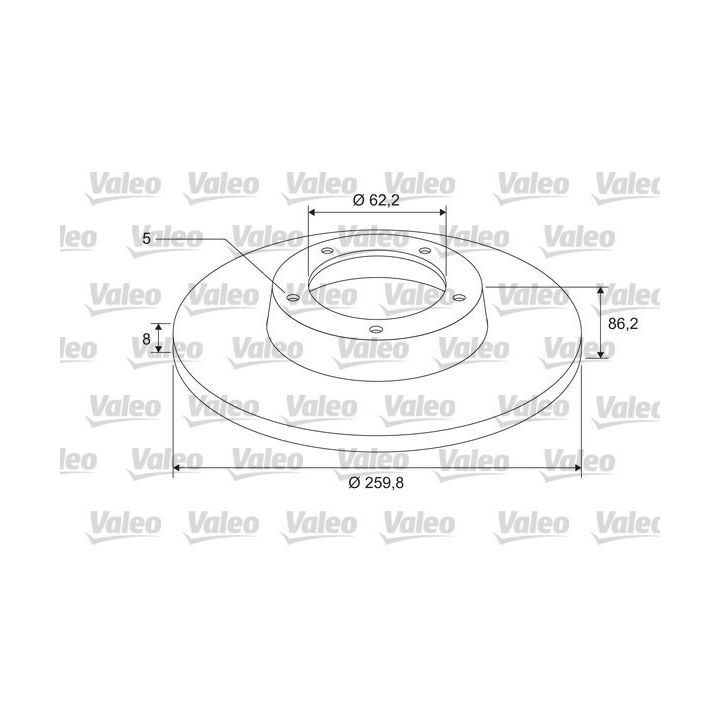 Stabdžių diskas VALEO 675414