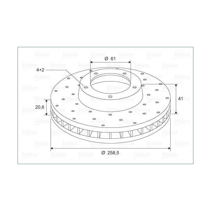 Stabdžių diskas VALEO 886208