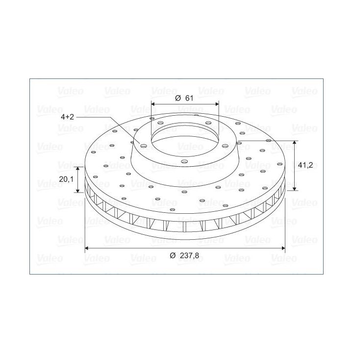 Stabdžių diskas VALEO 886229