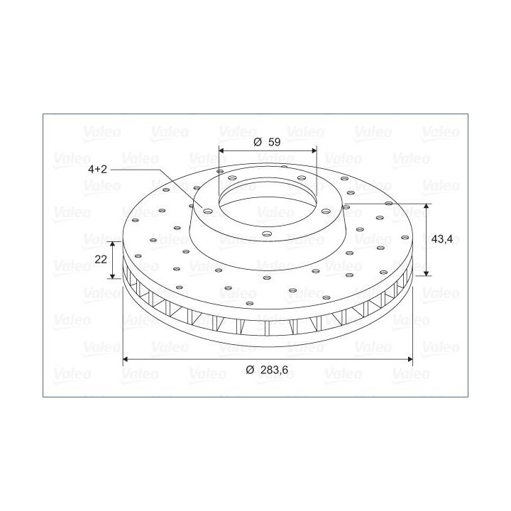 Stabdžių diskas VALEO 886266