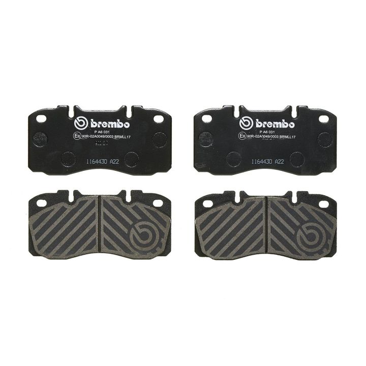 Stabdžių trinkelių rinkinys, diskinis stabdys BREMBO P A6 031