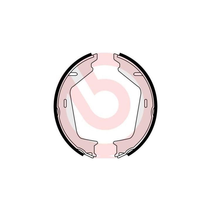 Stabdžių trinkelių komplektas, stovėjimo stabdis BREMBO S 86 511