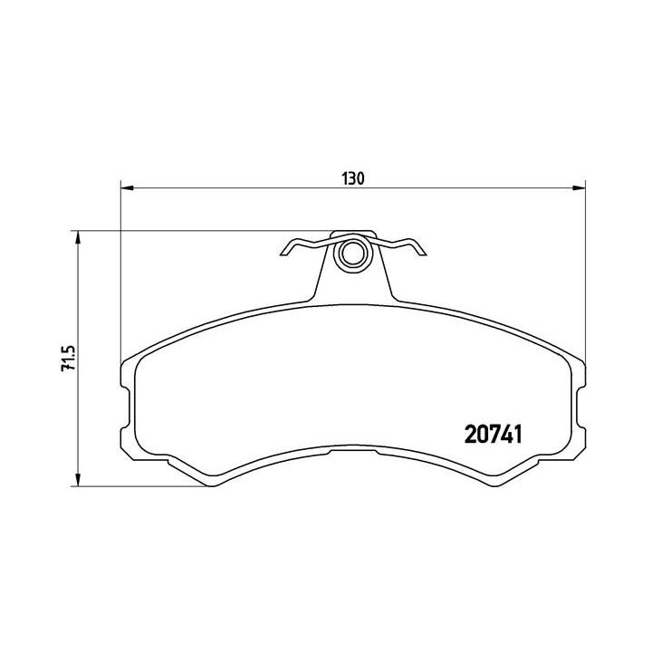 Stabdžių trinkelių rinkinys, diskinis stabdys BREMBO P A6 024