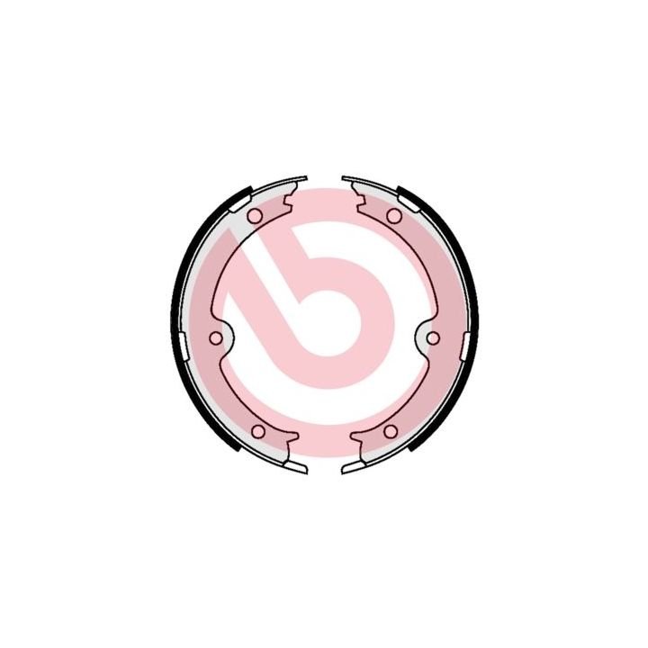 Stabdžių trinkelių komplektas, stovėjimo stabdis BREMBO S 83 564